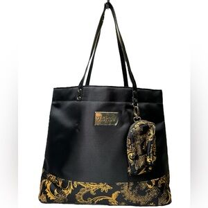 Versace Parfums 2pc Tote Bag & Zippered Pouch